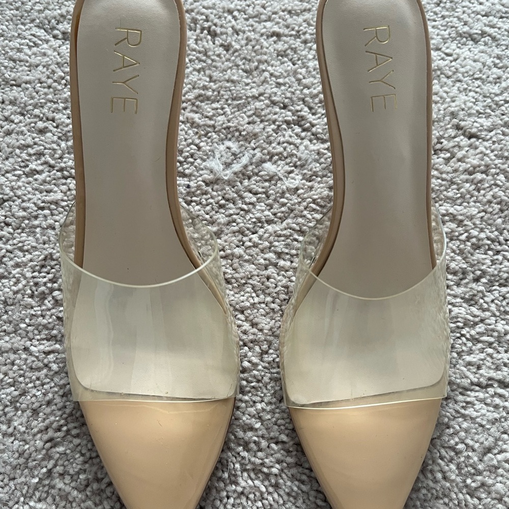RAYE Women's Cream Slide Sandals